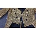 Miniatyrbilde 6 av 7: Menn Sequin Smokingjakke Haler Smal Passform Frakk Kjole Purple 2XL