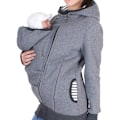 Miniatyrbilde 1 av 5: 3-i-1 Multifunksjonell Maternitygenser med hette for kvinner Gray M