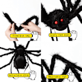 Pikkukuva 8 / 11: Halloween-jättimäinen hämähäkkireppu -koristeet Color M