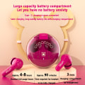 Pikkukuva 5 / 9: Langattomat Piirretty Bluetooth-kuulokkeet Latauskotelolla Purple