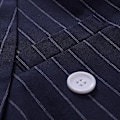 Miniatyrbilde 5 av 10: Uformell blazerjakke for menn med rutemønster Navy Blue XL