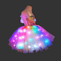 Pikkukuva 7 / 9: Yksisarvismekko tytöille, Yksisarvisasu LED-valaistulla Tutu-mekolla ja hiuspannalla Rainbow 110