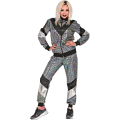 Miniatyrbillede 2 af 5: Kostume Træningstøj, Disco, 80'er Outfit, Joggingdragt, Fastelavnskostumer silver XL