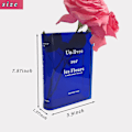 Miniatyrbild 9 av 9: Akrylbokblomvas Klar för Heminredning Blue