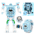 Miniatyrbild 1 av 8: Robot Transformer Barnklocka Blue