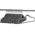 Miniatyrbild 2 av 5: Halkfria sammetshängare, Kostymhängare (10-pack) grey