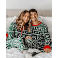 Pikkukuva 4 / 5: Joulupuku ja lumihiutale -kuvioiset pyjamaset Dad 2XL