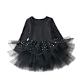 Miniatyrbild 2 av 3: Flickande Ballet Tutu-klänning med Långärmad för Flickor Black M