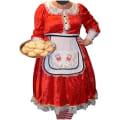 Pikkukuva 4 / 5: Joulupukki Rouvan Puku Naisille, Jouluasu Aikuisten Santa-Mekko White L