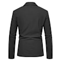 Miniatyrbilde 3 av 7: Herreblazer med to knapper, smal passform Black S