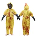 Barn Toxic Hazmat Cosplay Kostume Yellow M