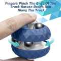 Miniatyrbillede 4 af 6: Orbit Bold Legetøj, Fidget Cube Puslespil Bold Spinde Legetøj Blue
