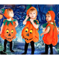 Pikkukuva 3 / 6: Söpö Lapsen Halloween-Kurpitsaasu Hatulla Style2 80CM