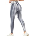 Miniatyrbilde 1 av 8: Høytaljede Yogabukser Aurora Trykte Løpe Treningstights Grey M