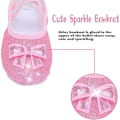 Miniatyrbillede 3 af 9: Pige Ballet Sko Glitter Split-Sole Dansesko Colorful 26