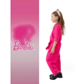 Miniatyrbillede 5 af 8: Pige Pink Jumpsuit med fastgjort hovedbeklædning XL
