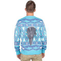 Miniatyrbilde 2 av 5: 3D Rød og Grønn Voksen Jumper Stygg Julgenser Shark XL