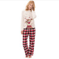 Miniatyrbild 4 av 7: Familjejulpyjamas Set med Rensa och Snöflingemönster Women 3XL