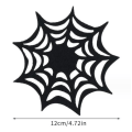 Miniatyrbillede 6 af 6: 6 stk. Halloween Udhulede Edderkoppespind Underkopper 6PCS
