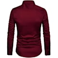 Pikkukuva 4 / 5: Miesten Slim Cotton Pitkähihainen Napit-Paita Red M