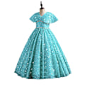 Miniatyrbillede 1 af 4: Piges Festkjole Sequin Formel Fancy Fødselsdagskjole Blue 160