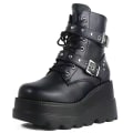 Miniatyrbild 2 av 8: Kvinnors Platform Boots Punk Lace Up Combat Boots 40