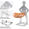 Miniatyrbild 5 av 9: 4 st Rolig BBQ Ställ Man Korvhållare, Återanvändbart Rostfritt Stål Varmkorv och Korvställ 4PCS