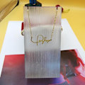 Miniatyrbild 3 av 5: TS-inspirerat Halsband för Kvinnor SWIFTIE Gold Signature