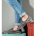 Miniatyrbillede 3 af 7: Mænds Casual Klud Sko Canvas Slip On Loafers Fritid Vintage Flat Båd Sko KHAKI 41