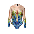 Miniatyrbild 2 av 4: Kvinnors Basic solid turtleneck långärmad bodysuits Jumpsuits color2 L-XL