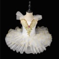 Miniatyrbild 1 av 2: Professionell Ballerina Ballet Tutu för Barnflickor och Vuxna Danskläder white 110