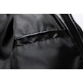 Miniatyrbilde 7 av 9: Herrejakke Vinterjakke Høst og Vinter Varmt Lam Vendbar Kragejakke Black 4XL