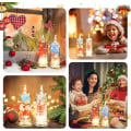 Miniatyrbilde 3 av 11: 3 stk Julelys uten flamme for hjemmedekorasjon Set 3