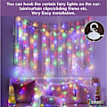 Miniatyrbild 3 av 5: USB-drivna Hängande Fönster-Fairy Lights Colorful