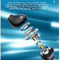 Miniatyrbilde 3 av 11: Trådløst Bluetooth-hodetelefoner In-Ear Stereohodetelefoner Red