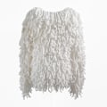 Miniatyrbillede 5 af 8: Plys Fringe Frakke Overfrakker til Kvinder Efterår Og Vinter White XL