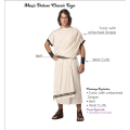 Miniatyrbilde 4 av 7: Gresk Toga Kostyme for Par - Kles for Mann og Kvinne Men XL