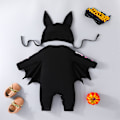 Pikkukuva 6 / 7: Vauvan Halloween-lepakkoasu Hupullinen Playsuit Hyppyasu Style 6 100