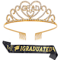Miniatyrbild 1 av 3: Graduation Tiara Crown Graduation Party Dekorationer gold