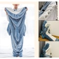 Miniatyrbillede 4 af 5: Sovepose til Voksne i Haj-Design - Enkeltstykke Blue M