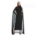 Miniatyrbillede 4 af 7: Vampyrheks Kostume til Kvinder med Mesh-Kappe L
