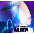 Miniatyrbild 4 av 4: Skeleteen Alien Cone Bald Head, Weird Costume