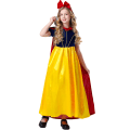 Miniatyrbillede 4 af 9: Halloween Pige Halloween-kjole med Lang Kappe - Hvid Eventyrprinsesse 150cm 