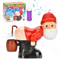 Miniatyrbillede 1 af 5: Julemandens Bobleblæser Legetøj, Automatisk Prut Boblemaskine Red