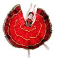 Pikkukuva 1 / 6: Lasten Espanjalainen Flamenco-mekko Tytölle Härkätaisteluun 130