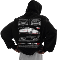 Miniatyrbillede 1 af 6: Mænds Setcar Porsche911 Print Hoodie Mænds og Kvinders Mode Hættetrøje Color6 XS