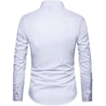 Pikkukuva 3 / 4: Miesten Slim Cotton Pitkähihainen Napit-Paita White M