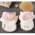 Miniatyrbild 6 av 7: Kattkläder Höst och Vinter Hundkläder Söt Varma Pink White M
