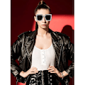Miniatyrbilde 7 av 7: 2 stk. Oversize Firkantede Glitrende Solbriller Retro Tykke Ramme Solbriller Pink+Black