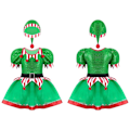 Pikkukuva 1 / 7: Morph Elf-asu tytöille, Tyttöjen joulupukkiasu 130cm